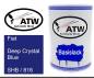 Preview: Fiat, Deep Crystal Blue, SHB / 816: 500ml Lackdose, von ATW Autoteile West.